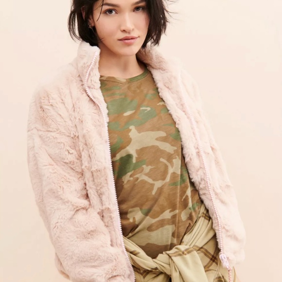 Urban Outfitters Eva Pink Faux Fur Jacket - Picture 8 of 9